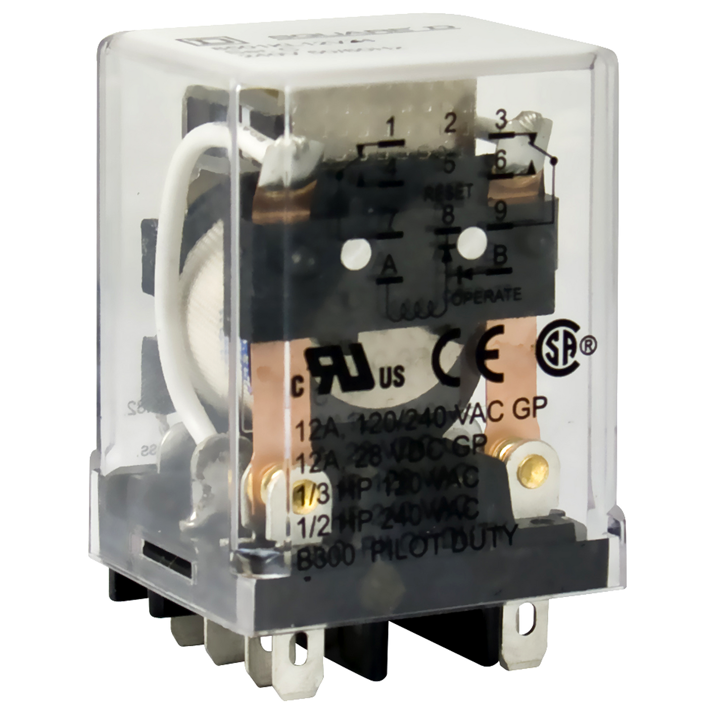 Square D 8501KL12V24 Control Relay | Versatile Electrical Section