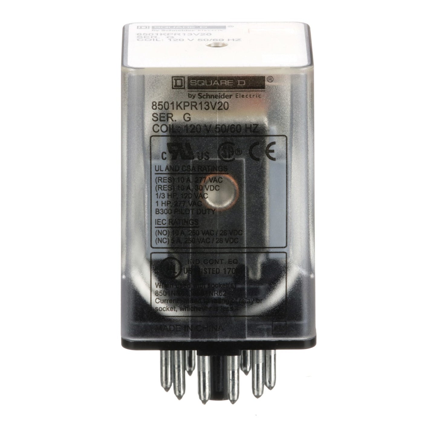 Schneider Electric 8501KPR13V20 Motor Control Part And Accessory Relays Class 8501
