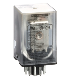 Schneider Electric 8501KU12V24 Relay | 8 Blade Plug In 2 Pole 240VAC Coil 8501K