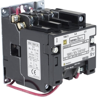 8502SCO2V08 Square D Class 8502 Contactor 600V 27A 208V Coil - Essential Electric Supply