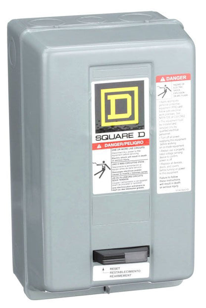 8536SBG2V03 Square D Class 8536 Motor Starter 600V 18A 3 Pole Nema 0 240V Cloil - Essential Electric Supply