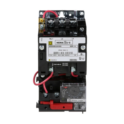 Square D 8536SBO2V02H30S Motor Starter | 3P 3Ph 600V 18A 110V Coil Class 8536