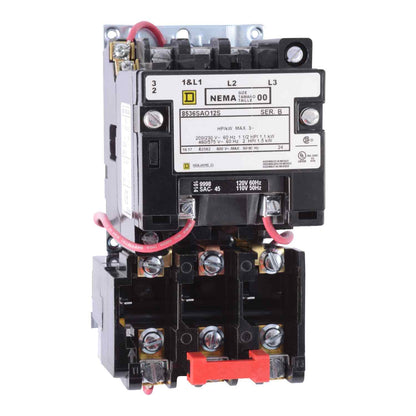 Square D 8536SBO2V06 Motor Starter 3 pole 3 phase 600V 18A 440V coil Class 8536