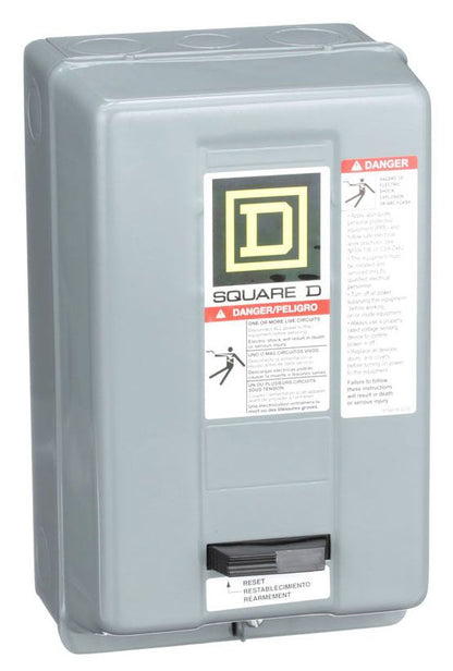 Square D 8536SCG3V08 Motor Starter | 3P 3PH 600V 27A Class 8536
