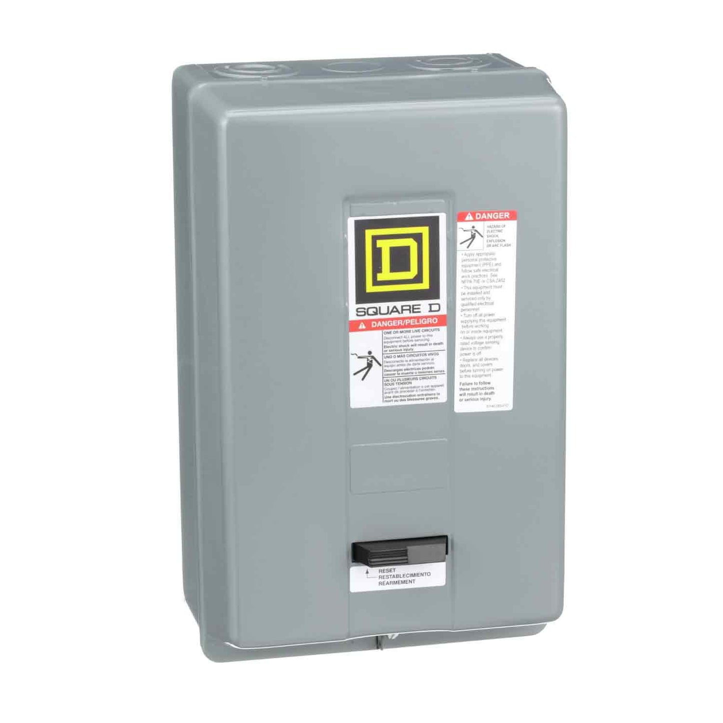 Square D 8536SDG1V02S Motor Starter 3 pole 3 phase 600V 45A 110V coil Class 8536