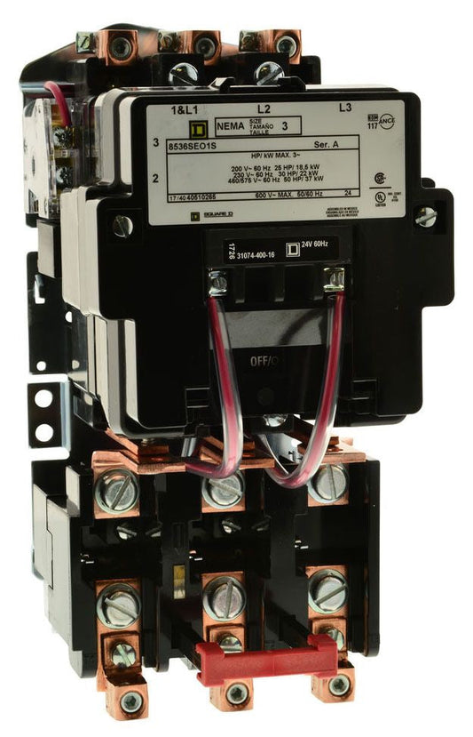 8536SEO1V03 Square D Class 8536 Motor Starter 600V 90A 3 Pole Nema 3 240V Cloil - Essential Electric Supply