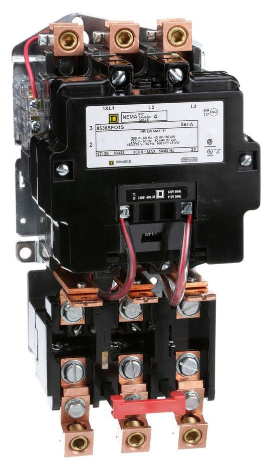 Square D 8536SFO1V02S Motor Starter | 3P 3PH 600V 135A 110V Class 8536
