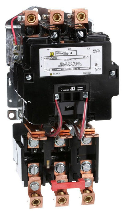 Square D 8536SFO1V02S Motor Starter | 3P 3PH 600V 135A 110V Class 8536