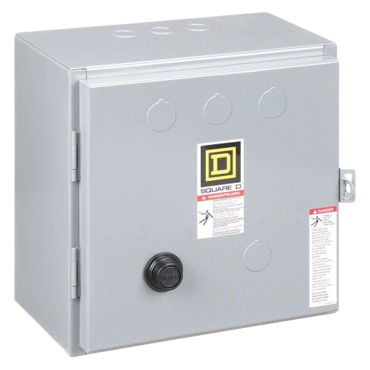 Square D 8736SCG8V02S Motor Starter 3 pole 3 phase 600V 27A 110V coil Class 8736