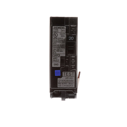 QA120AFC - SIemens Plug-In 20 Amp 1 Pole Circuit Breaker - Essential Electric Supply