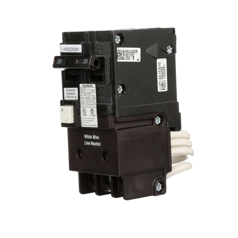 QF220A - SIemens Plug-In 20 Amp 2 Pole Circuit Breaker - Essential Electric Supply