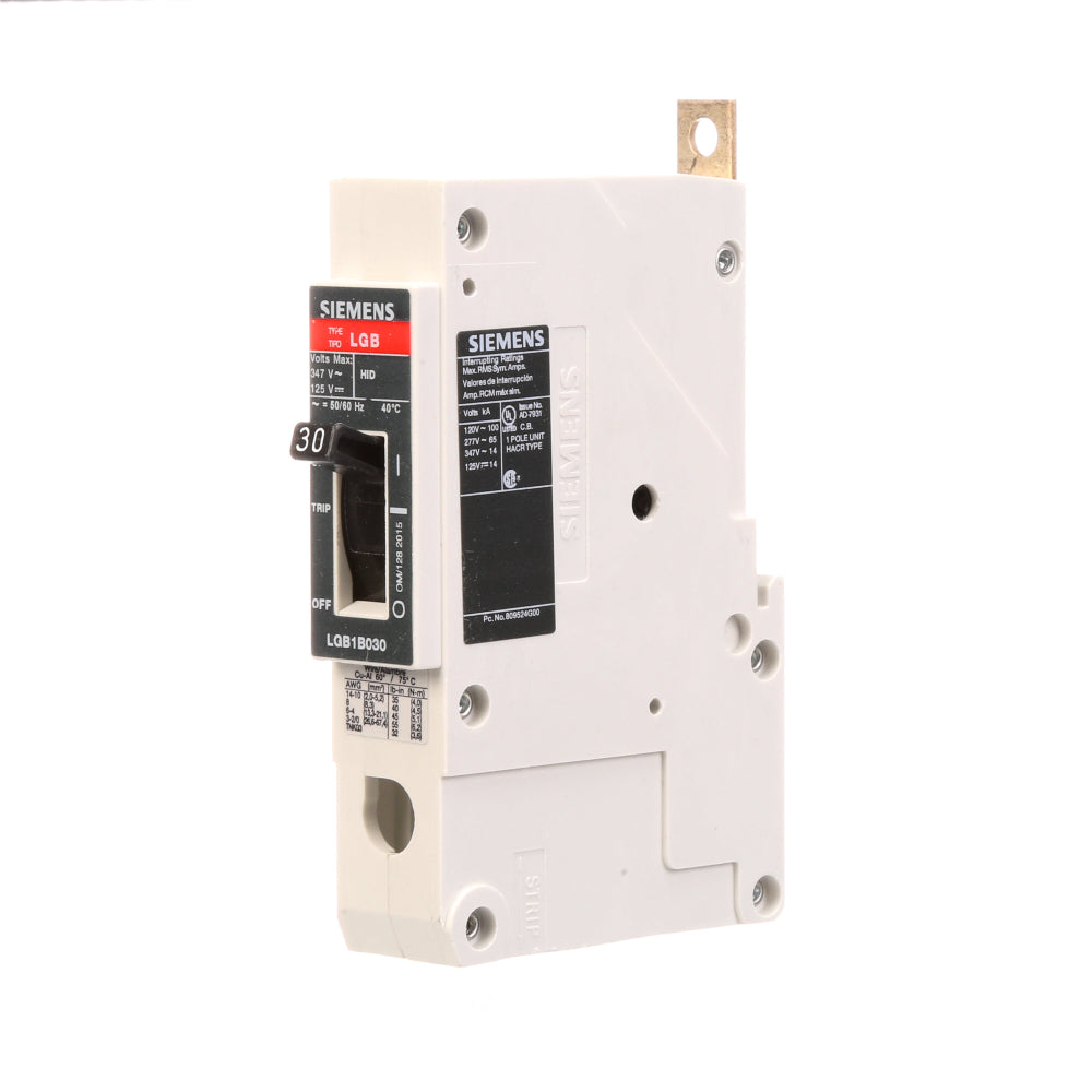 LGB1B030B - SIemens Bolt-On 30 Amp 1 Pole Circuit Breaker - Essential Electric Supply