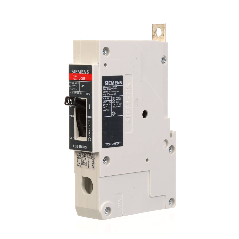 LGB1B035B - SIemens Bolt-On 35 Amp 1 Pole Circuit Breaker - Essential Electric Supply