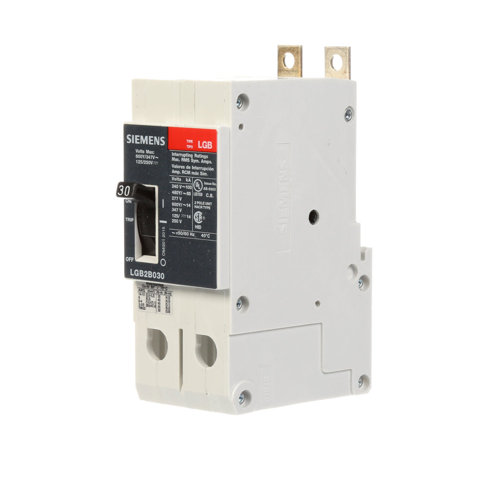 LGB2B030B - SIemens Bolt-On 30 Amp 2 Pole Circuit Breaker - Essential Electric Supply