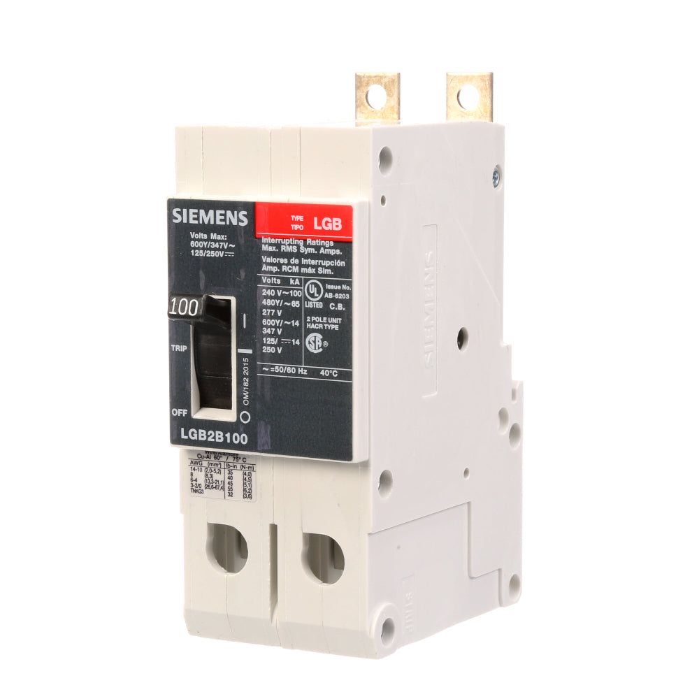 LGB2B080B - SIemens Bolt-On 80 Amp 2 Pole Circuit Breaker - Essential Electric Supply