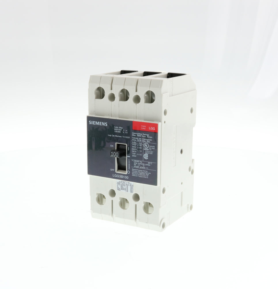 LGG3B100L - SIemens Feed-Thru 100 Amp 3 Pole Circuit Breaker - Essential Electric Supply
