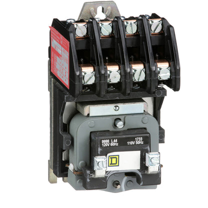 Square D 8903LO40V02 Contactor | 4P 3P 600V 30A 110V Class 8903