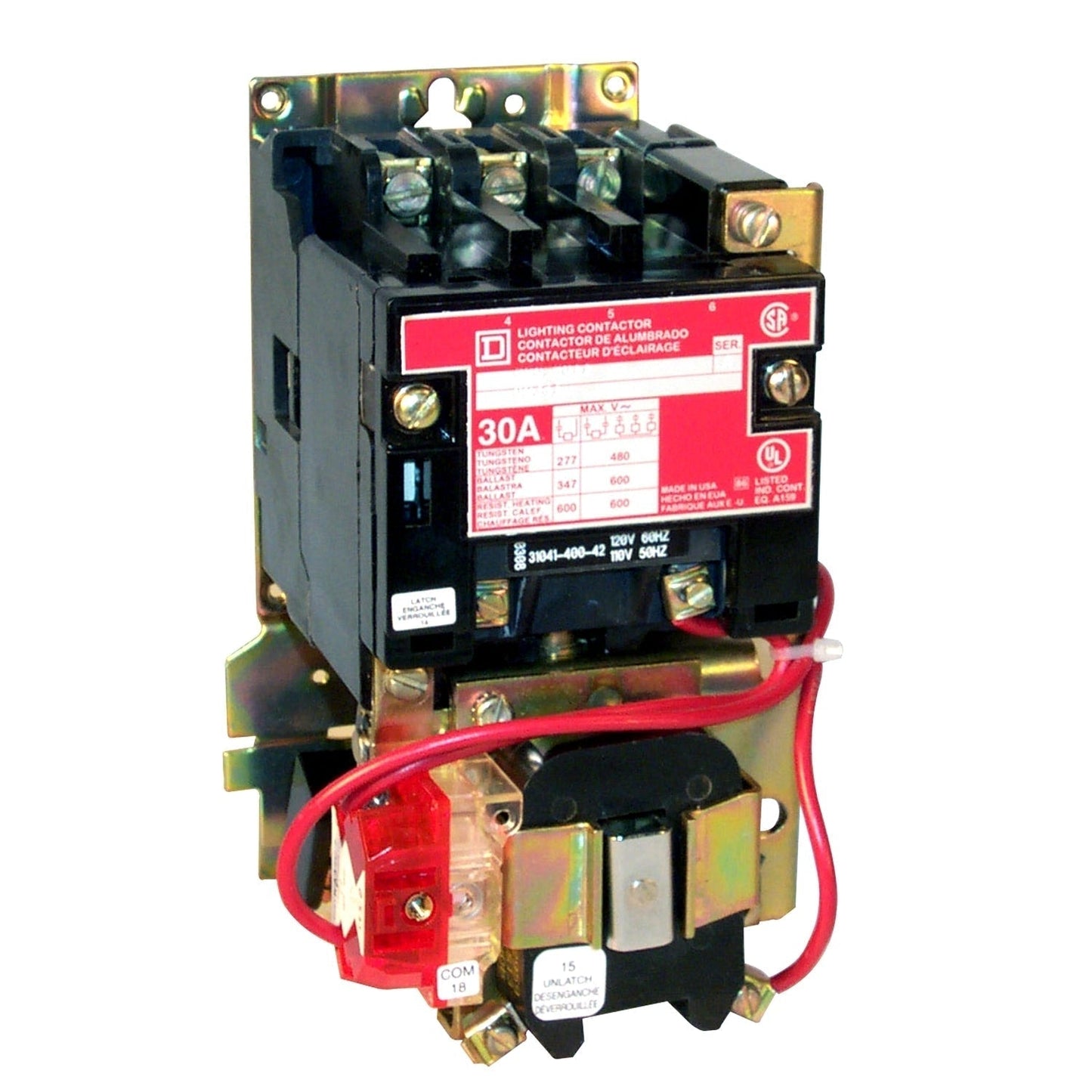 Square D 8903SMO11V02 Contactor 3 pole 3 phase 30A Class 8903