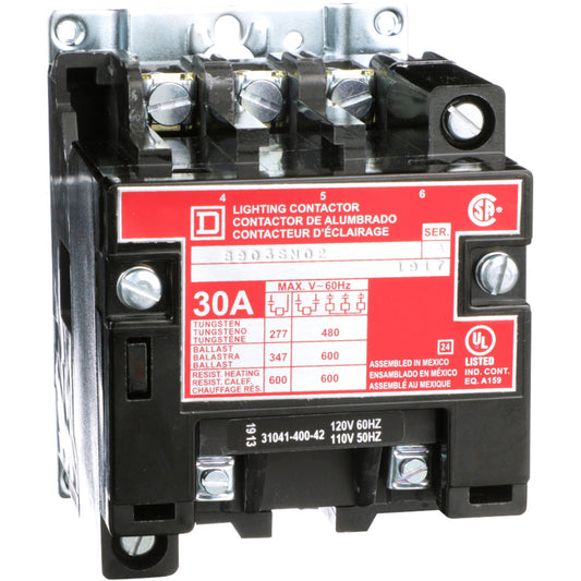 Square D 8903SMO2V02 Contactor | 3P 3PH 30A Class 8903