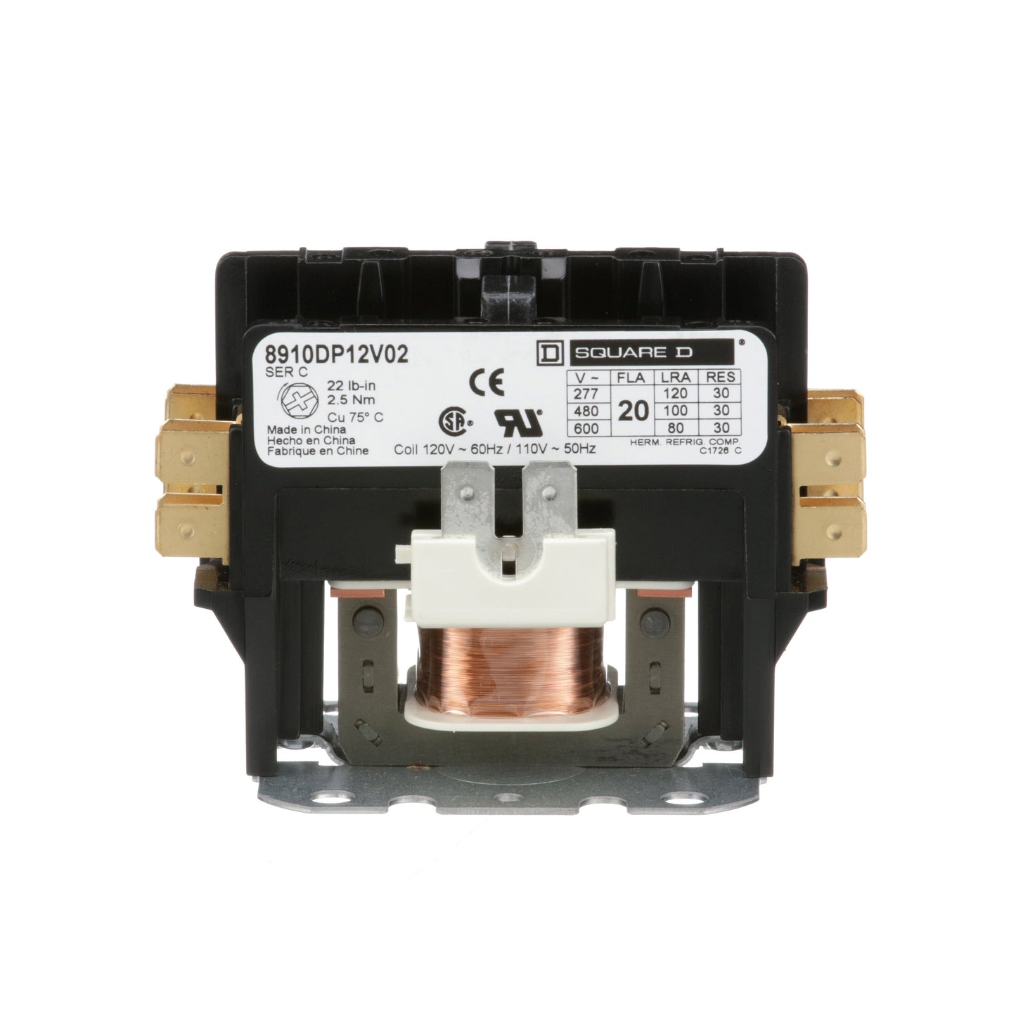 Square D 8910DP12V02 Motor Control | Class 8910 DP 600V 20A