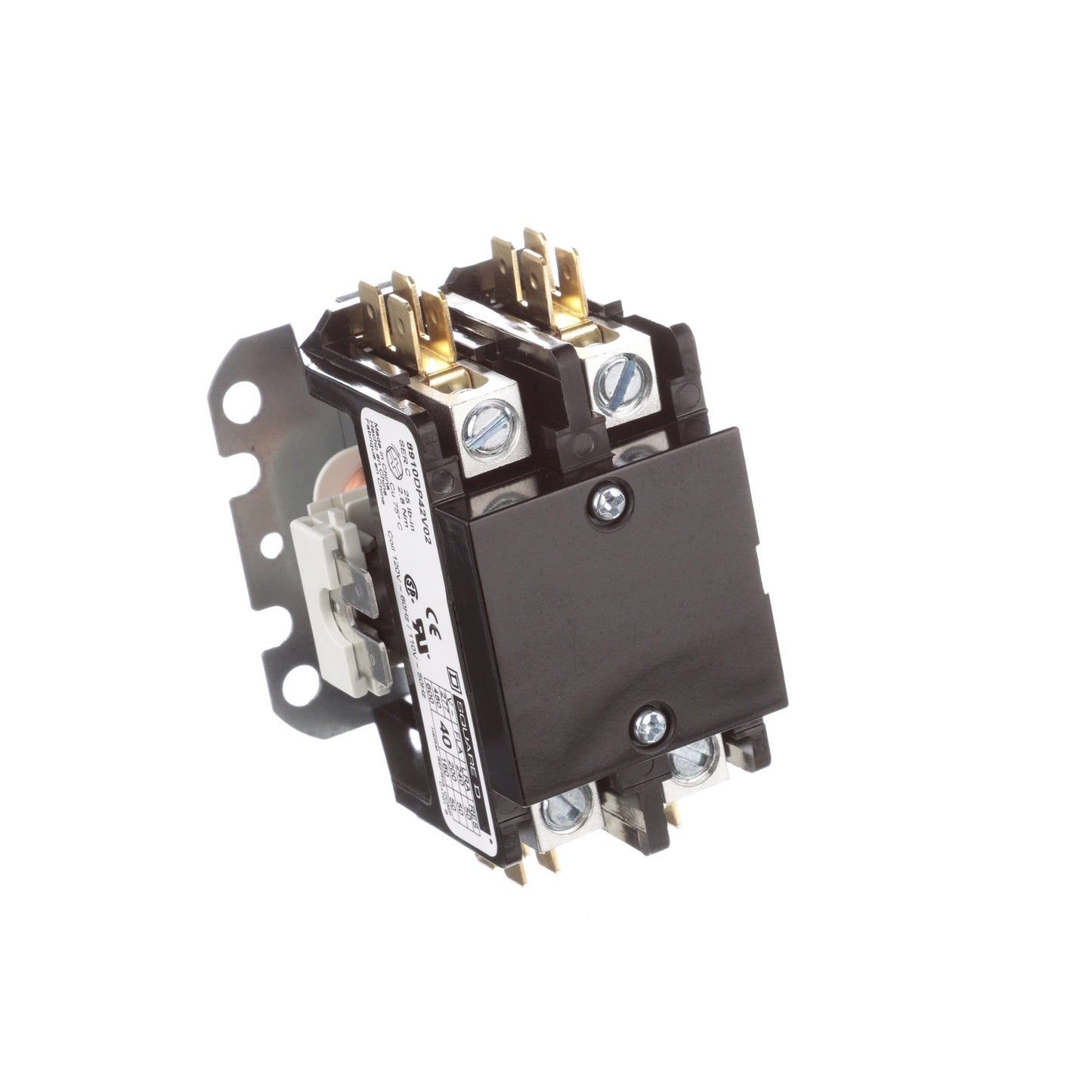 Square D 8910DP42V02 Contactor | 2P 1PH 600V 40A 110VV Class 8910