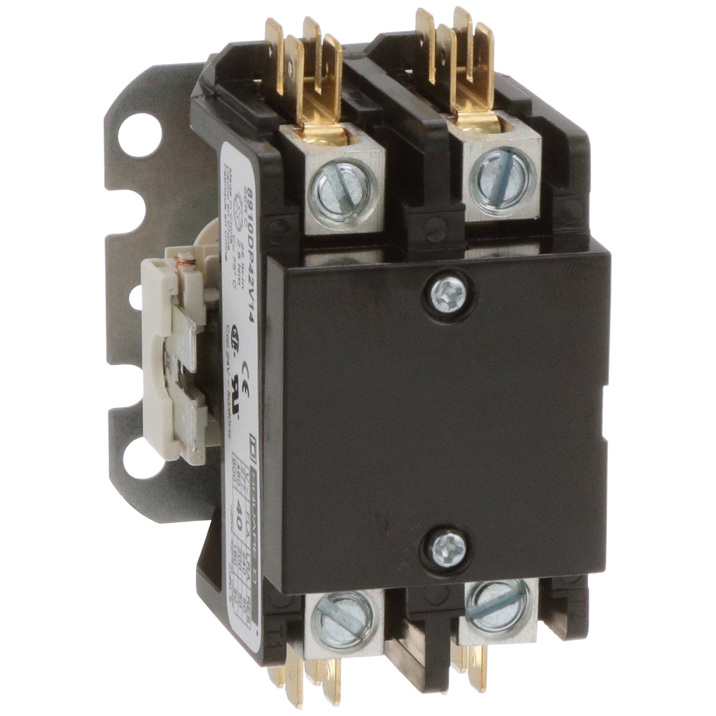 Square D 8910DP42V14 Contactor | 1 Phase 600V 40A 24V Coil Class 8910