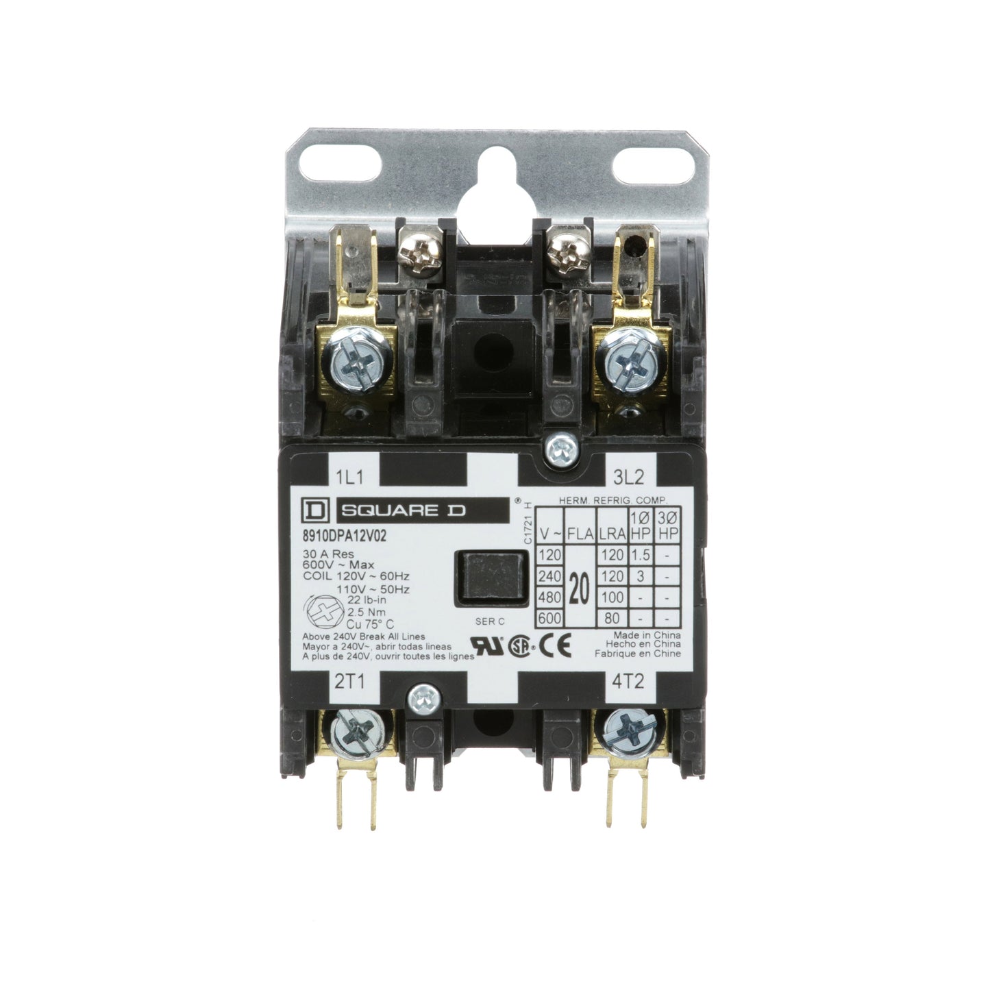 Square D 8910DPA12V02 Motor Control | Class 8910 DPA 600V 20A