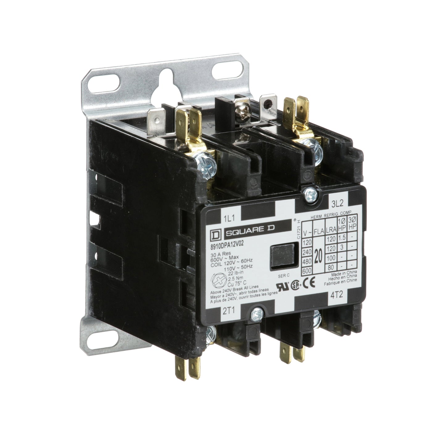 Square D 8910DPA12V02 Motor Control | Class 8910 DPA 600V 20A