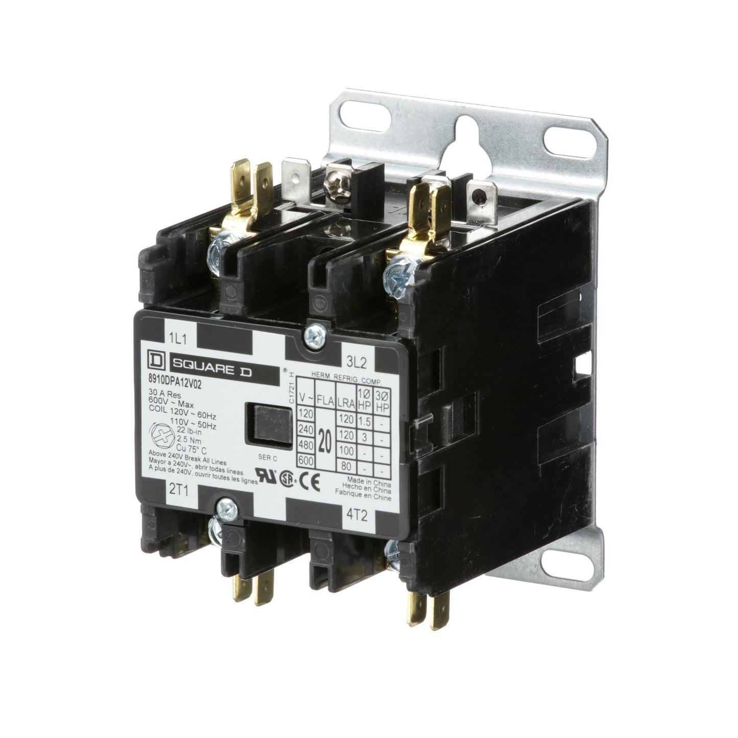 Square D 8910DPA12V02 Motor Control | Class 8910 DPA 600V 20A