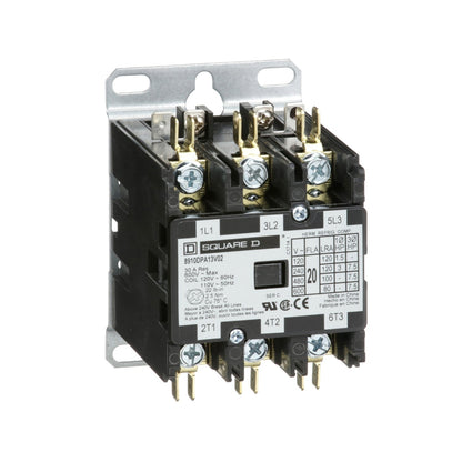 8910DPA13V14 Square D Class 8910 Contactor 600V 20A 24V Coil - Essential Electric Supply