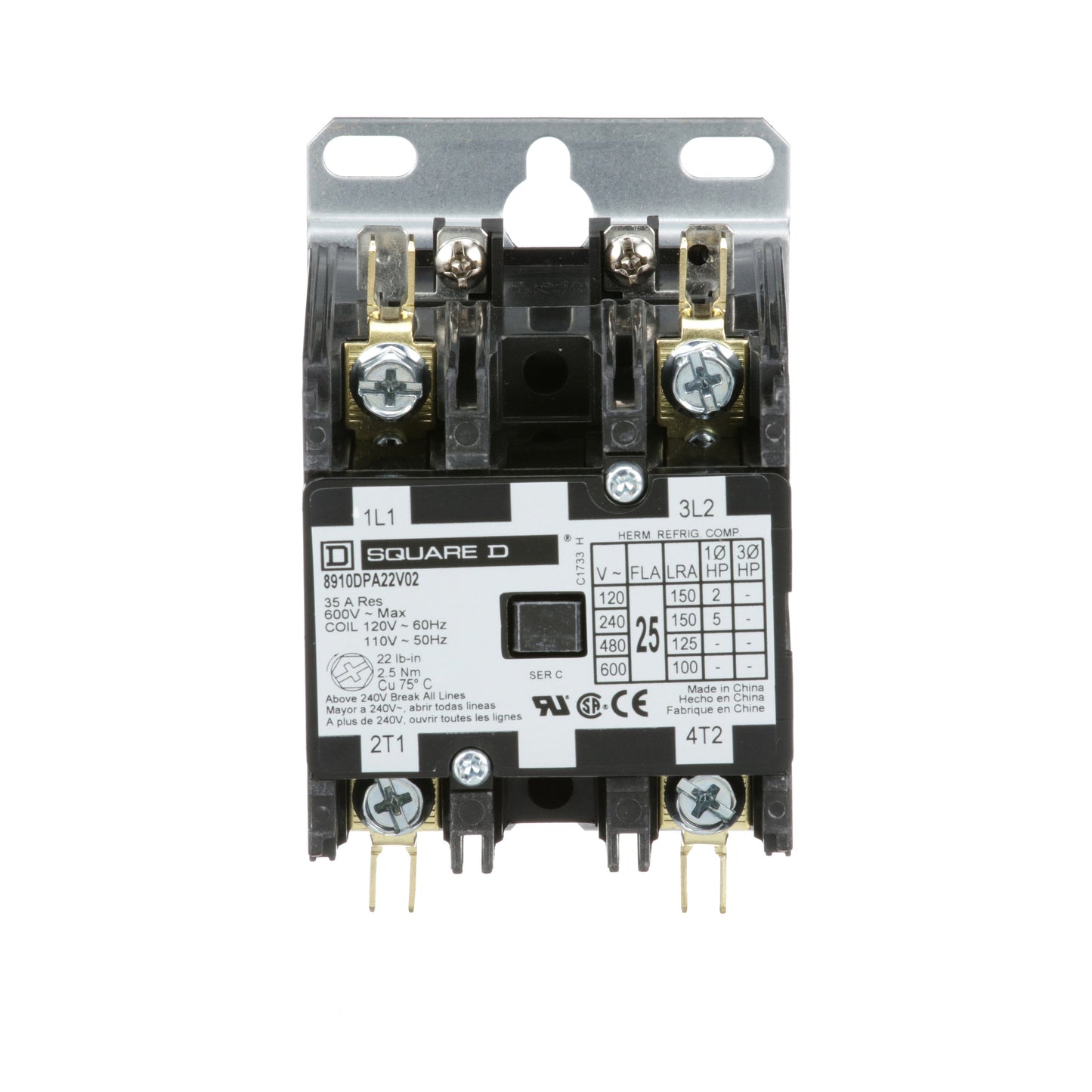 Square D 8910DPA22V02 Motor Control | Class 8910 DPA 600V 25A