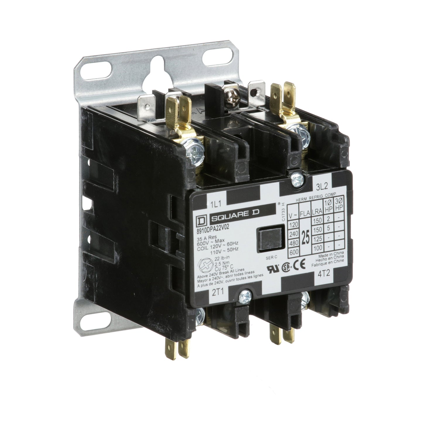 Square D 8910DPA22V02 Motor Control | Class 8910 DPA 600V 25A