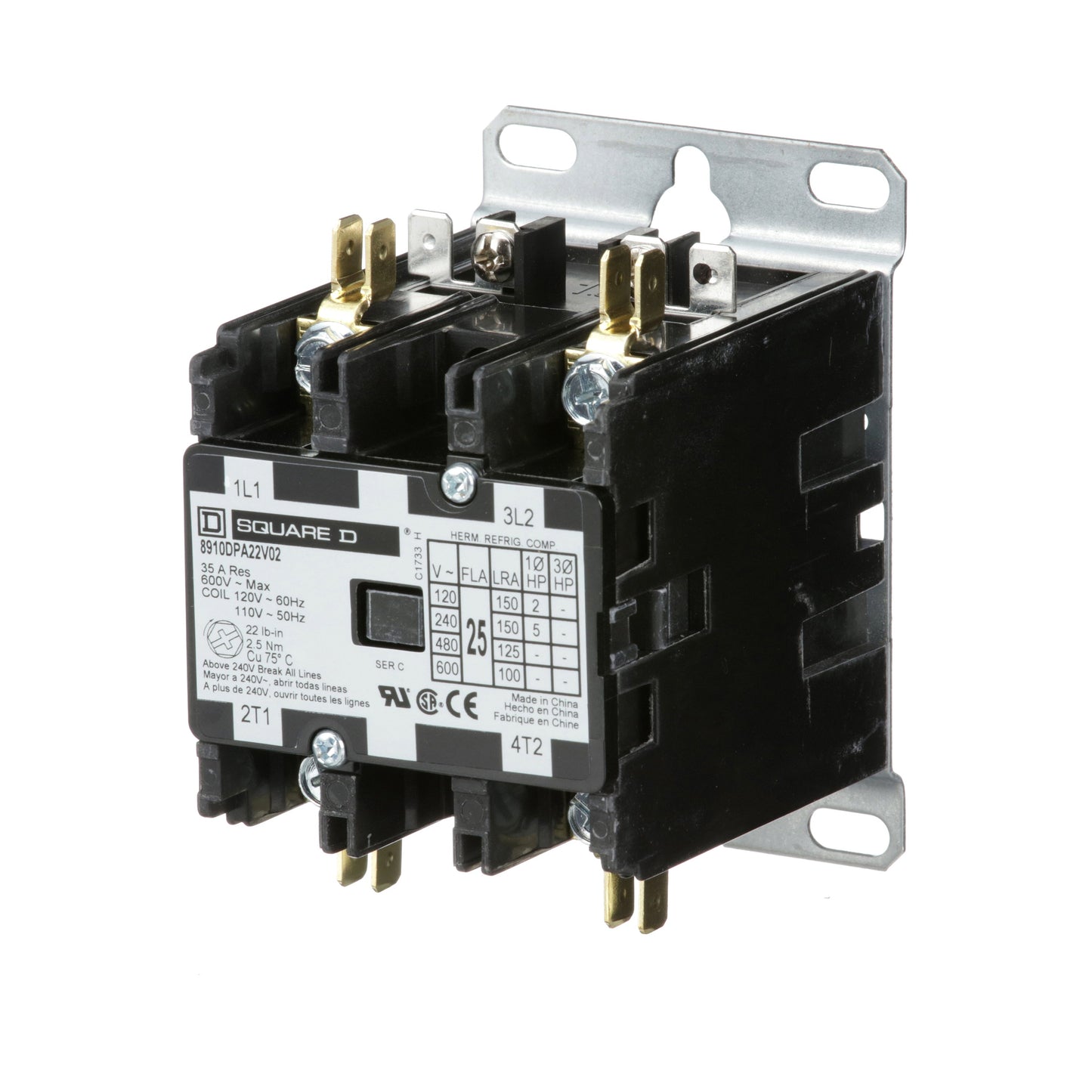 Square D 8910DPA22V02 Motor Control | Class 8910 DPA 600V 25A