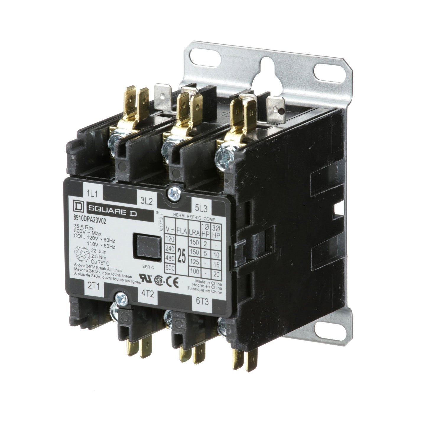 Square D 8910DPA23V02 Motor Control | Class 8910 DPA 600V 25A