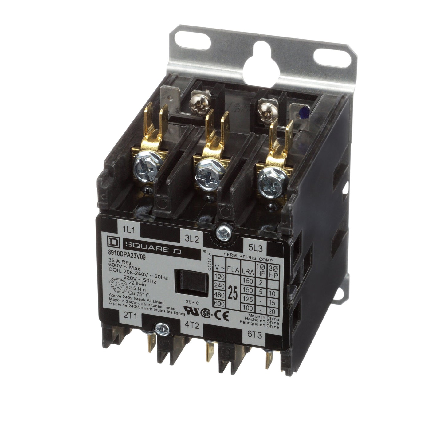 Square D 8910DPA23V09 Motor Control | Class 8910 DPA 600V 25A