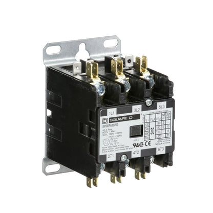 Square D 8910DPA33V02 Contactor | 3P 3PH 600V 30A 110VV Class 8910