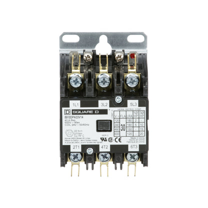 Square D 8910DPA33V14 Contactor | 3P 3Pole 600V 30A 24V Coil Class 8910