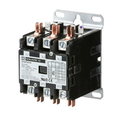 Square D 8910DPA43V09 Contactor 3P 3P 600V 40A 220V Class 8910