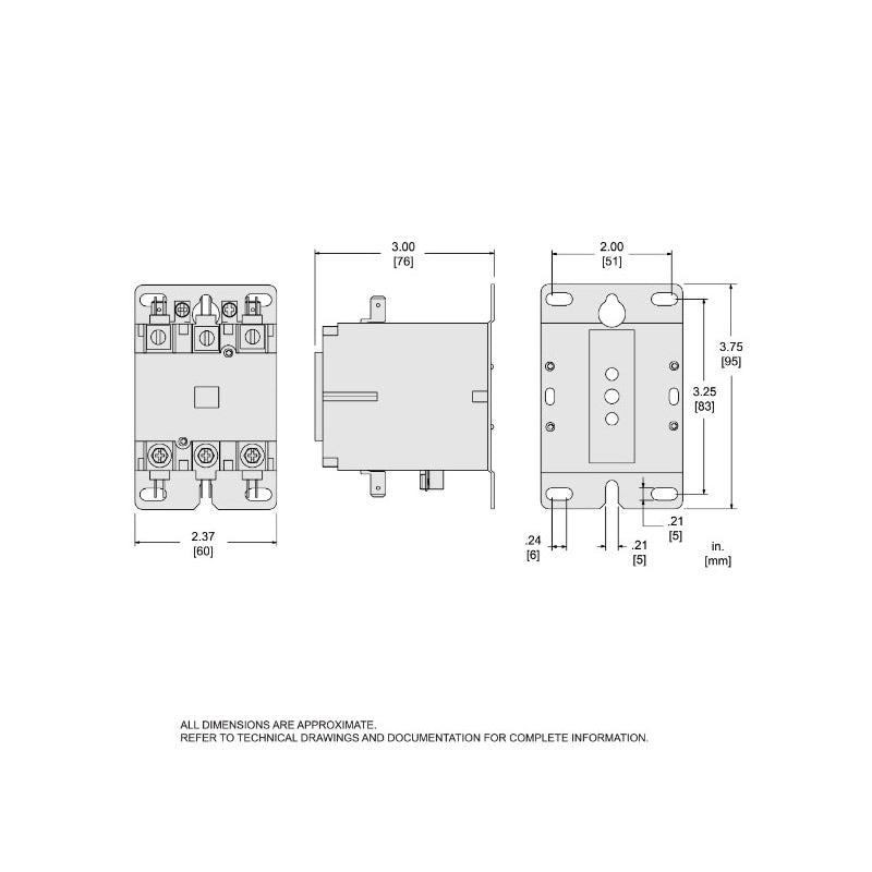 Square D 8910DPA43V09 Contactor 3P 3P 600V 40A 220V Class 8910