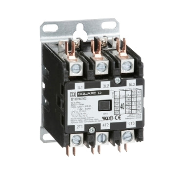 8910DPA43V14Y244 Square D Class 8910 Contactor 600V 40A 24V Coil - Essential Electric Supply