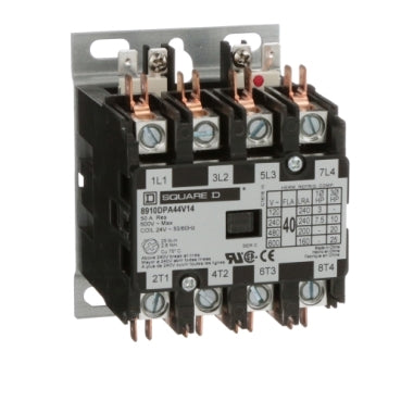 8910DPA44V14 Square D Class 8910 Contactor 4 pole  6V 4A 24VV coil - Essential Electric Supply