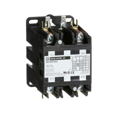8910DPA52V09 Square D Class 8910 Contactor 600V 50A 240V Coil - Essential Electric Supply