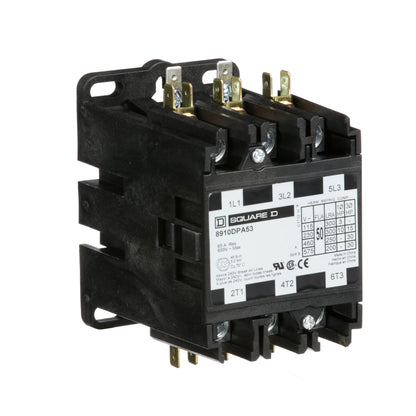 Square D 8910DPA53V02 Contactor | 3P 3Ph 600V 50A 110V Coil Class 8910