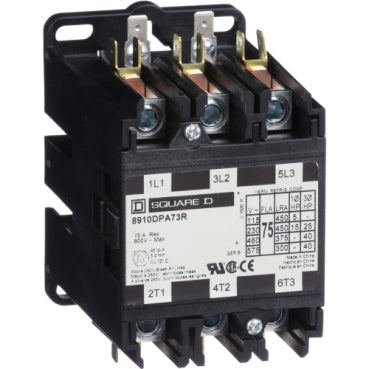 Square D 8910DPA73RV09 Contactor | 208-240 VAC Coil