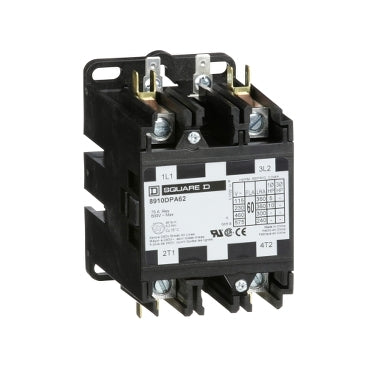 Square D 8910DPA62V06 Contactor | 600V 60A 2P 1PH Class 8910