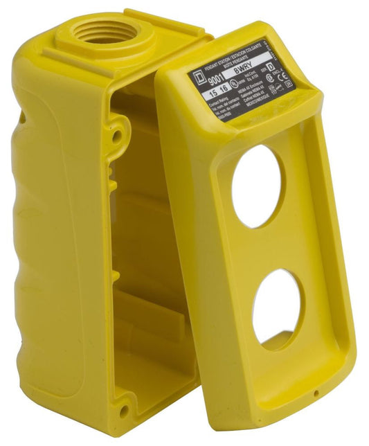 Square D 9001BWRY Control Stations | 30mm Enclosed 9001 BW Pendant Station
