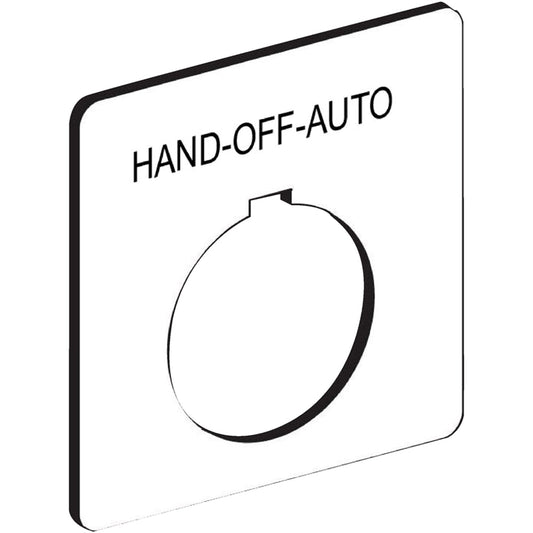 Square D 9001KN160WP Push button switch | 30mm white plastic black letters HAND-OFF-AUTO 9001K