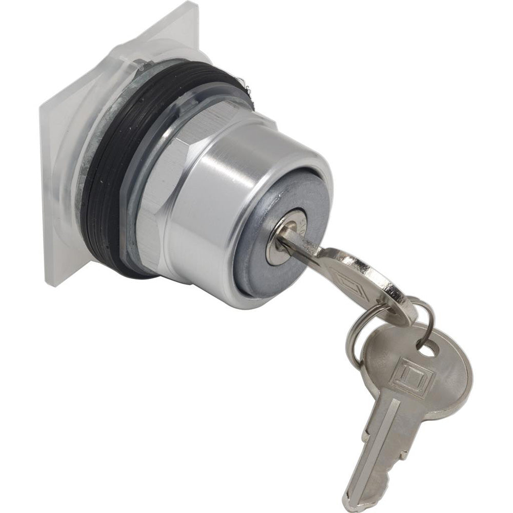 Square D 9001KR133 Selector Switch Push-Button Operators 30mm Actuator Chrome-Plated Square Bezel 9001KX