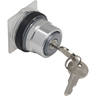 Square D 9001KR152 Industrial Button Switch Manual/Off/Auto Control Station Silver Finish