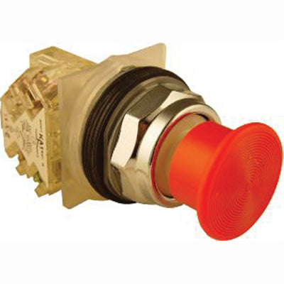 Square D 9001KR24RH13 Push button switch 35mm red mushroom head spring return 9001K
